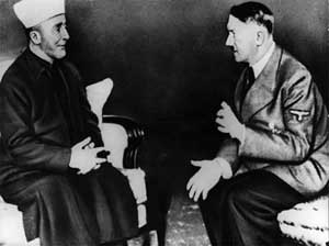 Arab muslim mufti of Jerusalem supports and meets Hitler 1941