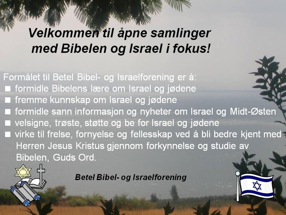 BBIF form�l Bibel- og Israelm�ter samlinger