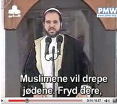 Imam j�dehat fra moske sendt p� Palestinaarabisk TV