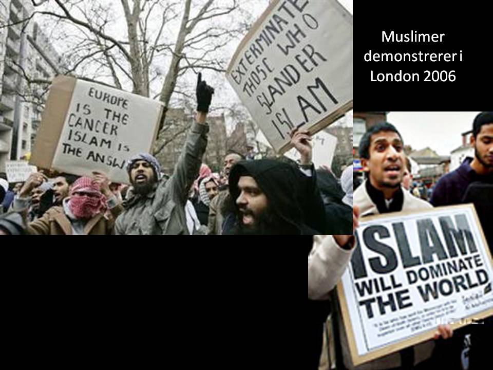 Muslimer demontrerer London 2006