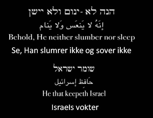 Salme 121 v 4 Israels vokter er Herren